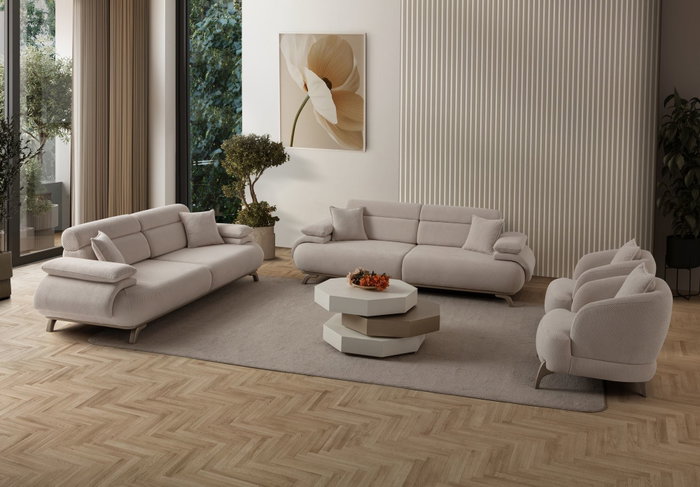 Atelier Del Sofa Bonjo Silver - Beige